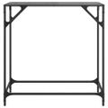vidaXL Konferenčný stolík s čiernou sklenenou doskou 80x35x81 cm oceľ