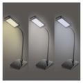LED stolná lampa Eddy, čierna