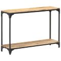 vidaXL Konzolový stolík 110x30x75 cm masívne mangoníkové drevo