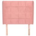 vidaXL Čelo postele so záhybmi čierne 93x23x118/128 cm zamat