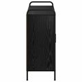 vidaXL Servírovacia skriňa Čierny dub 97 x 33 x 81 cm Kompozitné drevo