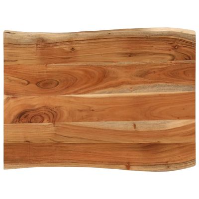 vidaXL Stolová doska 80x60x3,8cm obdĺžnik masívna akácia živá hrana