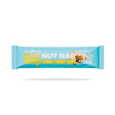ASAP Nut Bar - GymBeam, kokos, 40 g