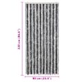 vidaXL Záves proti hmyzu sivý a čierny 90x200 cm ženilka