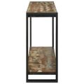 vidaXL Konzolový stôl 120 x 33 x 75 cm Masívne obnovené drevo