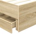vidaXL Rám postele Sonoma dub 100 x 200 cm Inžinierske drevo