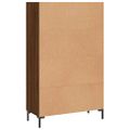 vidaXL Vysoká skrinka hnedá dub 69,5x31x115 cm kompozitné drevo