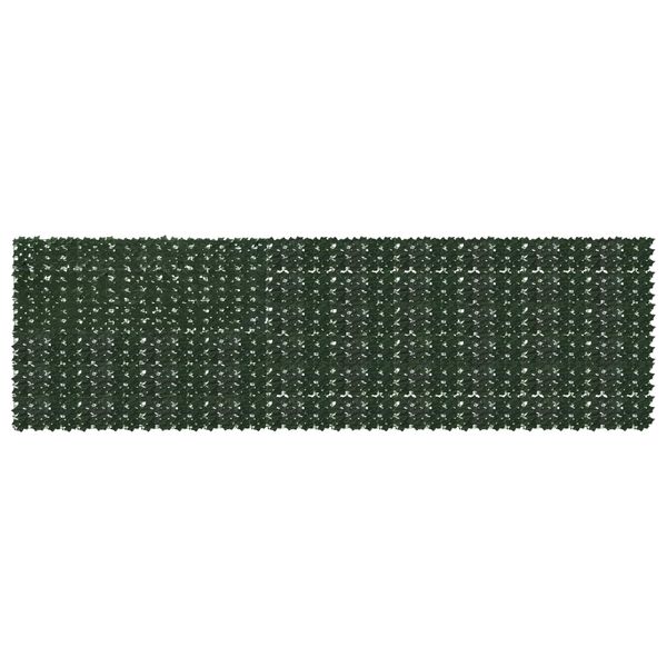 vidaXL Balkónový plôtik s listami Tmavozelená 500 x 150 cm