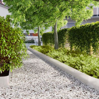 vidaXL Obrubník trávnika 30 ks 20 x 103 cm Nehrdzavejúca oceľ