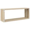 vidaXL Nástenné police 6 ks, dub sonoma 60x15x23 cm, kompozitné drevo