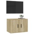 vidaXL Nástenná TV skrinka dub sonoma 57x34,5x40 cm