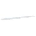 vidaXL Prídavné police 4 ks, lesklé biele 80x10x1,5 cm, drevotrieska