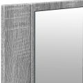 vidaXL LED kúpeľňová zrkadlová skrinka sivá sonoma 100x12x45 cm