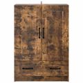 vidaXL Servírovacia skriňa so zásuvkou Dymový dub 66 x 34,5 x 92 cm