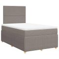 vidaXL Boxspring posteľ s matracom sivohnedý 120x200 cm látka