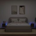 vidaXL TV nástenné skrinky s LED svetlami 2 ks hnedý dub 30,5x35x30 cm