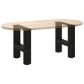 vidaXL Nohy na konferenčný stolík, čierne, 2 ks, 40 x (30-31) cm, oceľové