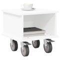 vidaXL TV stolík 37 x 35 x 35 cm Biela Kompozitné drevo