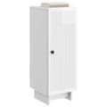 vidaXL Servírovacia skriňa Biela s vysokým leskom 33 x 34,5 x 90 cm