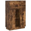 vidaXL Stôl Dymová dub 71.5 x 31.5 x 106.5 cm Kompozitné drevo