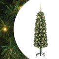 vidaXL Umelý vianočný stromček Zelená 150 cm PVC, oceľ a plast