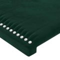 vidaXL Posteľ bez matraca tmavozelený 90x200 cm zamat