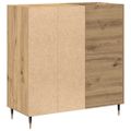 vidaXL Skrinka na gramofónové platne dub artisan 85 x 38 x 89 cm