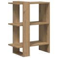 vidaXL Regál na knihy 2 úrovní 52 x 25 x 71,5 cm Kompozitné drevo