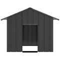 vidaXL Búda pre psa so strechou 131x101x102 cm, pozinkovaná oceľ