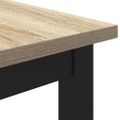 vidaXL stôl Sonoma dub 100 x 50 x 76,5 cm Inžinierske drevo a oceľ