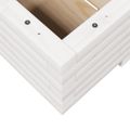 vidaXL Záhradný kvetináč biely 110x60x26,5 cm borovicový masív
