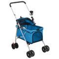 vidaXL Skladací kočík pre psa modrý 76x50x100 cm oxfordská tkanina