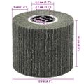 vidaXL Brúsne valce 3 ks Čierna 12 x 12 x 10 cm Syntetické vlákno