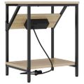 vidaXL Nočný stolík 2 ks Sonoma dub 38 x 30 x 48 cm Kompozitné drevo