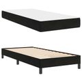 vidaXL Posteľ s pružinovým rámom s matracmi Čierna 80 x 200 cm látka