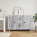 vidaXL Servírovacia skriňa so zásuvkou Sivá sonoma 89 x 34,5 x 60 cm