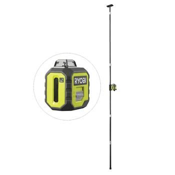 Ryobi, RB360GLL-K , Zelený laser s teleskopickou tyčí