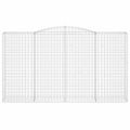 vidaXL Oblúkový gabionový kôš 5 ks 400x50x220/240cm pozinkované železo