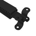 vidaXL Hinge na podporu viečka 12 ks Čierna 192 x 32 x 50 mm Oceľ