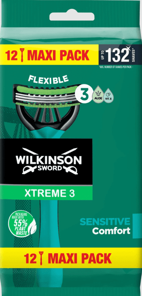 Wilkinson Xtreme3 Sensitive jednorazový holiaci strojček 12ks (W302372000)