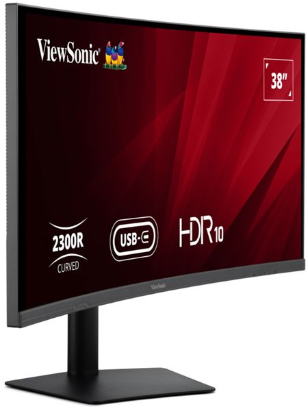ViewSonic VA3820C '38" 21:9 3840 x 1600, SuperClear® IPS zakřivený monitor, 2 HDMI,DP,USB,USB-C 96W, speakers,výš. nast LED monitor, prohnutý, 37,5", IPS, 21:9, 3840×1600, 4,785ms, 300cd/m2, 2× HDMI, DisplayPort, 2× USB, USB-C, repro, VESA, energ. t