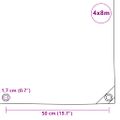 vidaXL Celta 650 g/m², 4x8 m, sivá