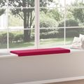 vidaXL Vankúš na lavičku Zamat Víno červené Hĺbka 35 cm