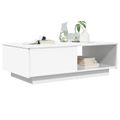 vidaXL Konferenčný stolík Biela 95 x 55 x 31 cm Kompozitné drevo