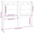 vidaXL Čelo postele biele 125,5x4x100 cm masívna borovica