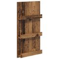 vidaXL Regál na časopisy Staré drevo 51 x 11 x 102 cm Kompozitné drevo