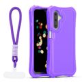 Puzdro Safepop s popruhom pre Samsung Galaxy A17 4G / A17 5G / A26 5G / A18 5G fialové