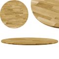 vidaXL Stolová doska dubové drevo okrúhla 23 mm 500 mm
