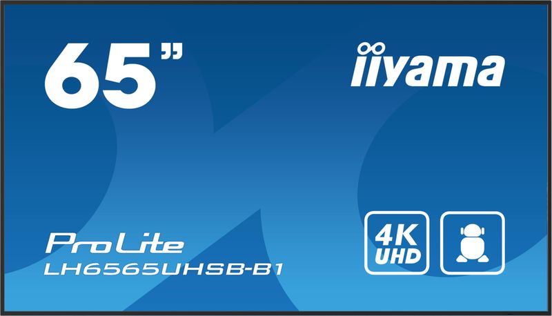 65'' iiyama LH6565UHSB-B1: IPS, 4K UHD, Android, 24/7