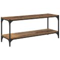 vidaXL TV skrinka Staré drevo 100x33x41cm Inžinierske drevo a železo